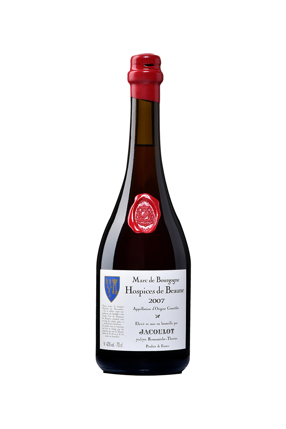 Marc de Bourgogne - Cuvée des Hospices de Beaune 2007 – Maison Jacoulot – Spiritueux Bourgogne
