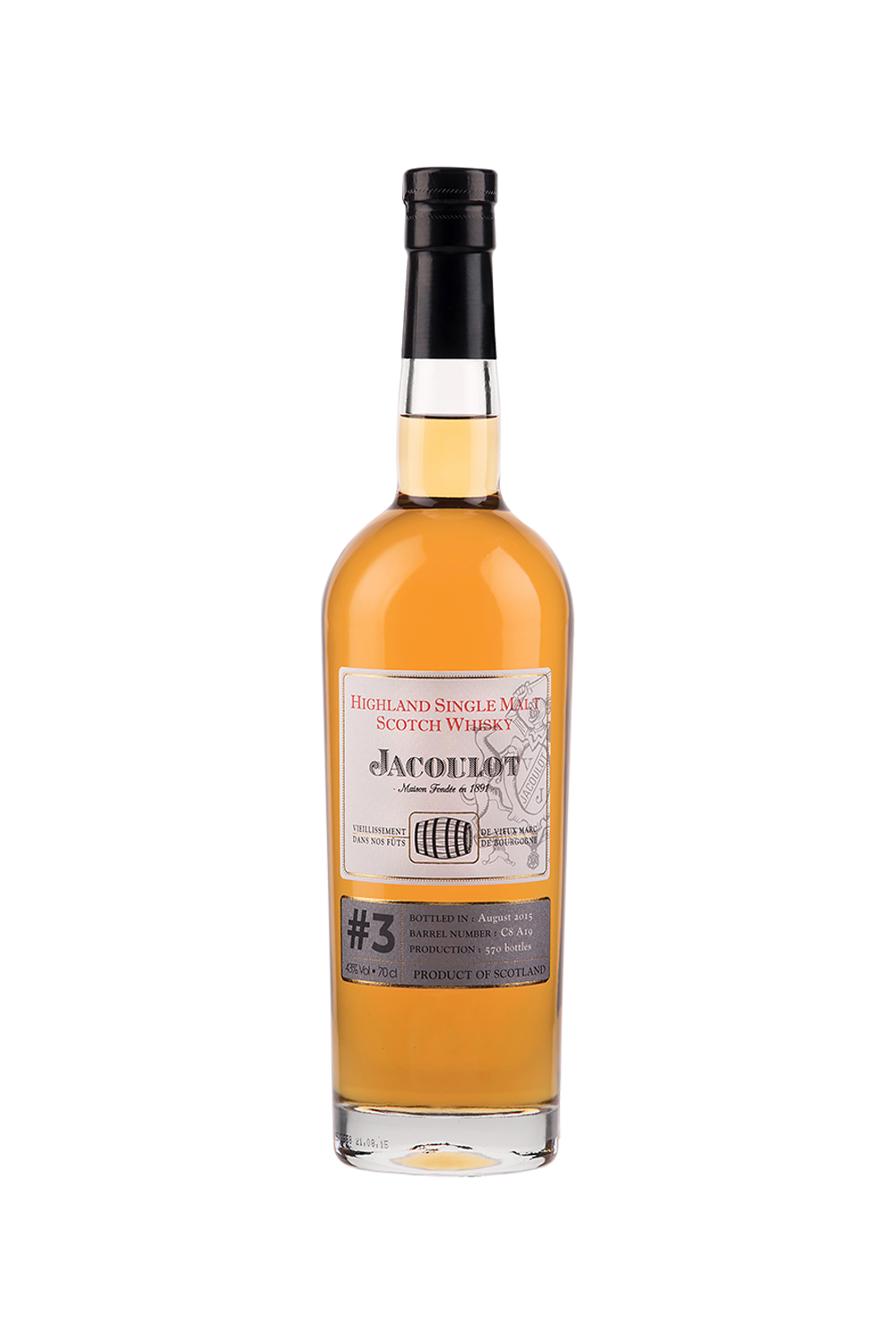 Whisky Highland Single Malt n°3 – Maison Jacoulot – Spiritueux Bourgogne