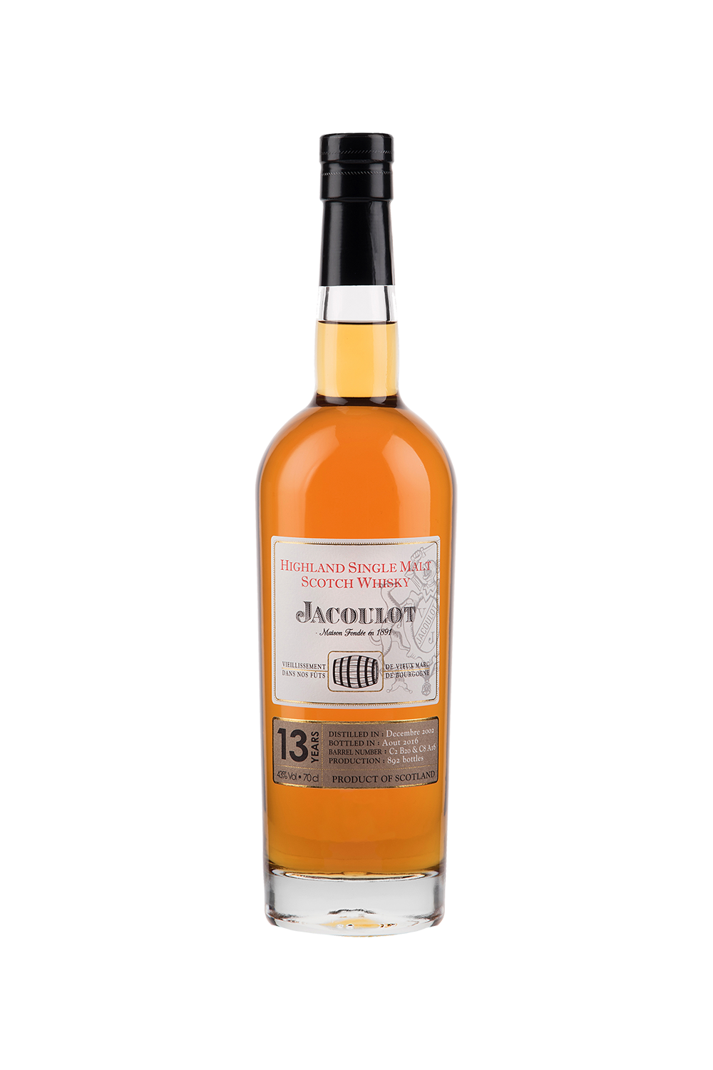 Highland Single Malt Whisky 13 Years Old – Maison Jacoulot – Burgundy Spirits