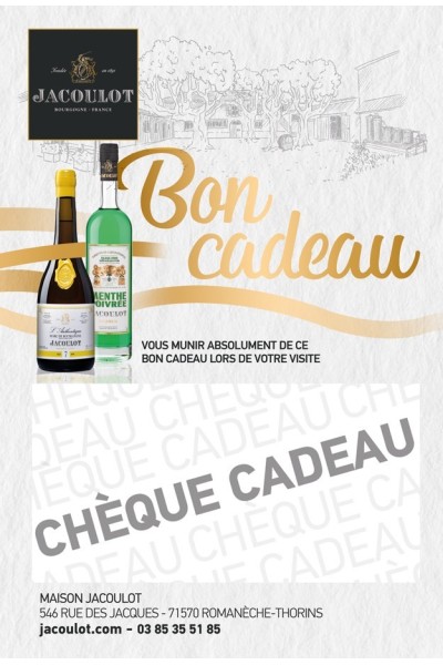 BON CADEAU - CHEQUE