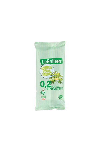 LE BALLON - ETHYLOTEST 0.2G / L DE SANG