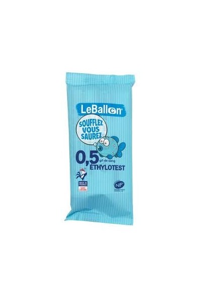 LE BALLON - ETHYLOTEST 0.5G / L DE SANG