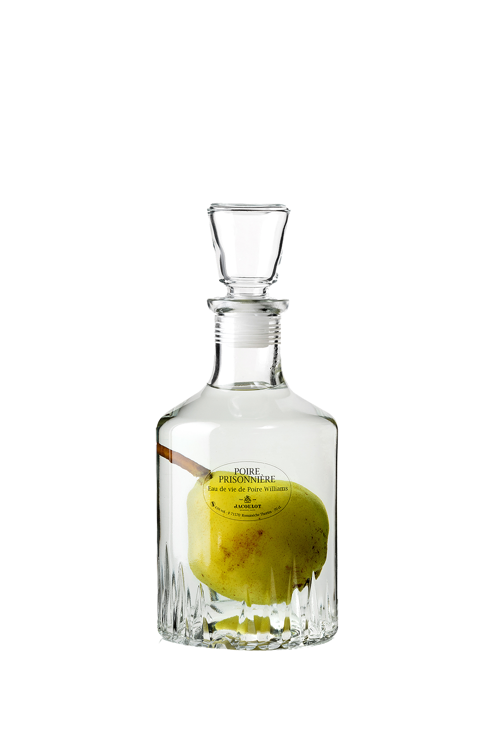Eau-de-Vie de Poire Williams fruit prisonnier – Maison Jacoulot – Spiritueux Bourgogne