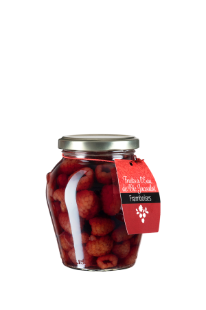 Framboises à l'eau-de-vie – Maison Jacoulot – Spiritueux Bourgogne
